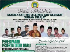 Informasi Penerimaan Peserta Didik Baru Madrasah Mu’allimin Mu’allimat (MMA) Sunan Drajat Tahun Pelajaran 2023/2024