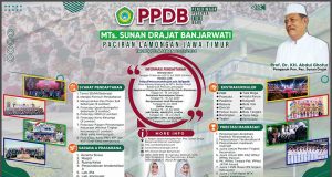 Informasi Penerimaan Peserta Didik Baru MTs Sunan Drajat Banjarwati Tahun Pelajaran 2023/2024