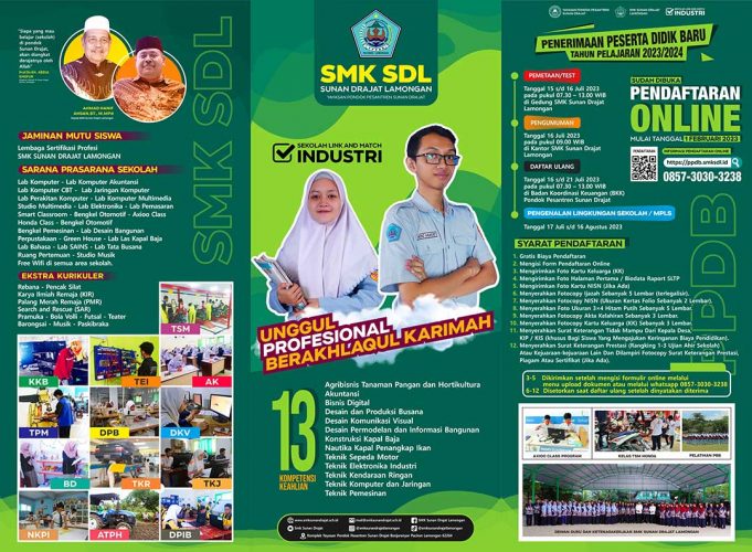 Informasi Penerimaan Peserta Didik Baru SMK Sunan Drajat Lamongan Tahun Pelajaran 2023/2024