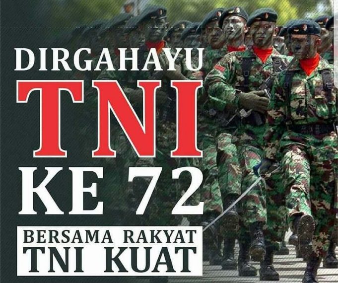 Puisi DIRGAHAYU TNI ke-72