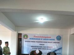 Penandatanganan MoU Hang Tuah Surabaya Dengan Yayasan Pondok Pesantren Sunan Drajat Lamongan.
