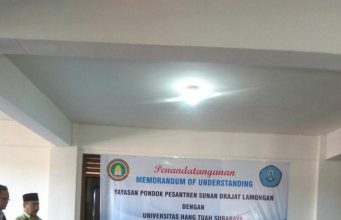 Penandatanganan MoU Hang Tuah Surabaya Dengan Yayasan Pondok Pesantren Sunan Drajat Lamongan.