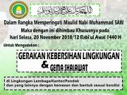 Gerakan Kebersihan Lingkungan & Gema Shalawat