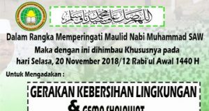 Gerakan Kebersihan Lingkungan & Gema Shalawat