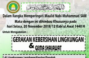 Gerakan Kebersihan Lingkungan & Gema Shalawat